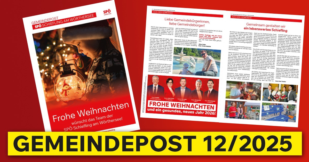 Gemeindepost Dezember 2025 Schiefling
