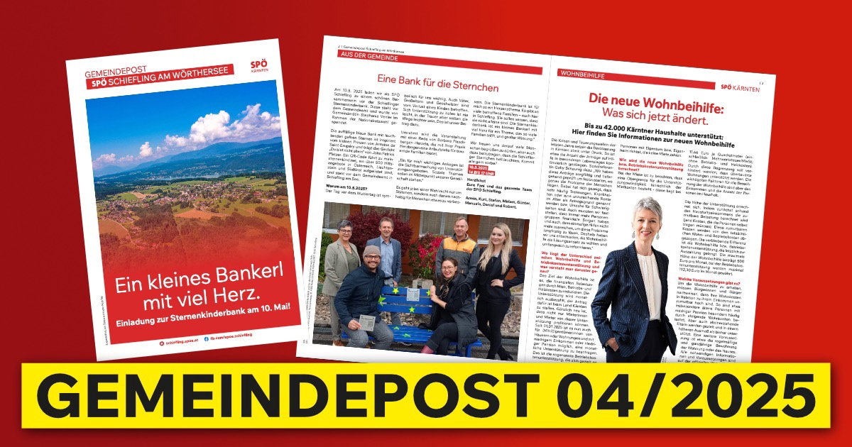 Gemeindepost April 2025 Schiefling