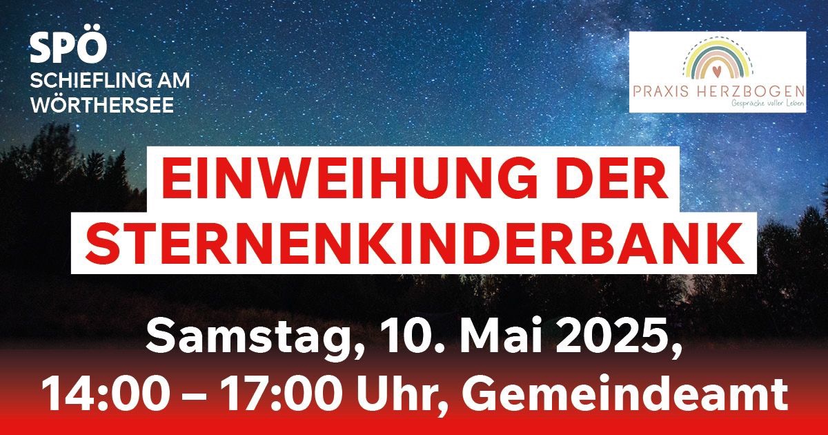 Eine Bank f&uuml;r die Sternchen.